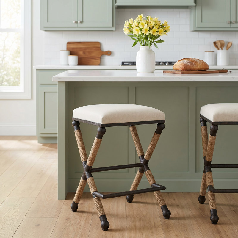 Faline Counter Stool, Oatmeal
