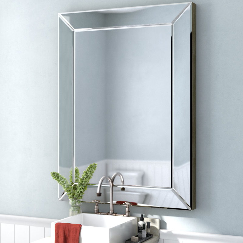 Miroir de salle de bain moderne et contemporain Oren Barrand, H 40 po x l 30 po