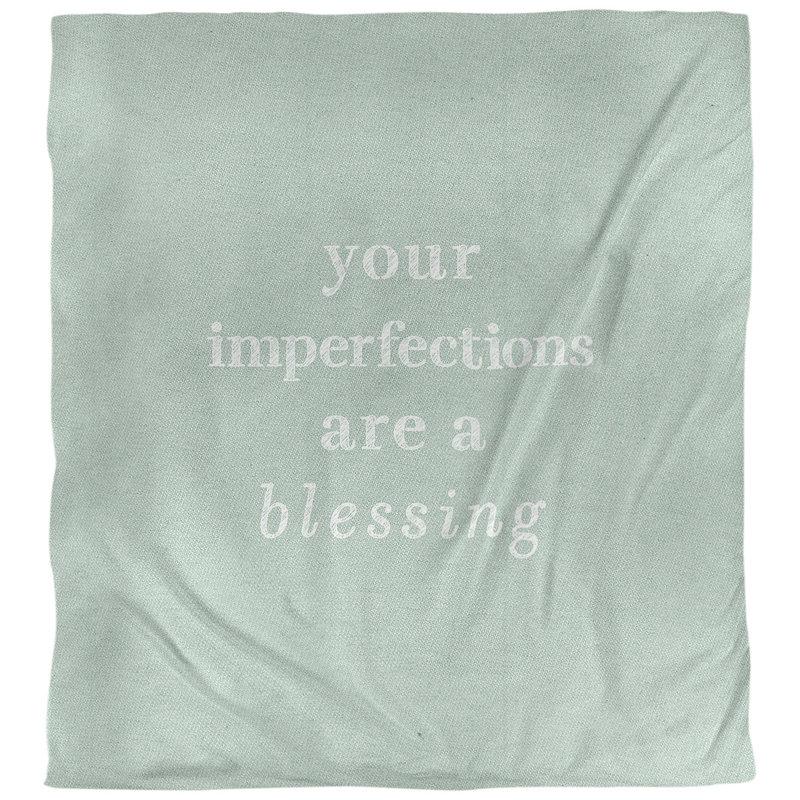 Housse de couette réversible simple Quotes, Housse de couette pour très grand lit, Vert / blanc