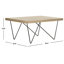 Table basse à 4 pieds
