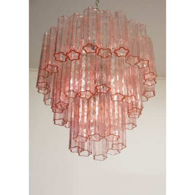 Lustre rétro en verre de Murano
