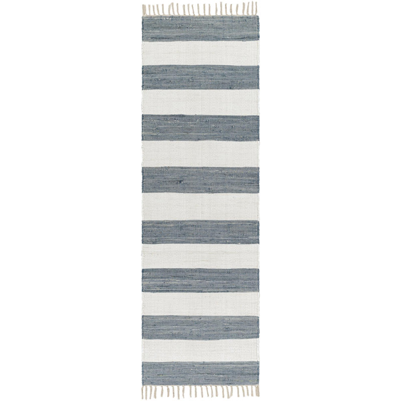 Annah Cotton Striped Indoor Rug, Runner 2'6" x 8'
