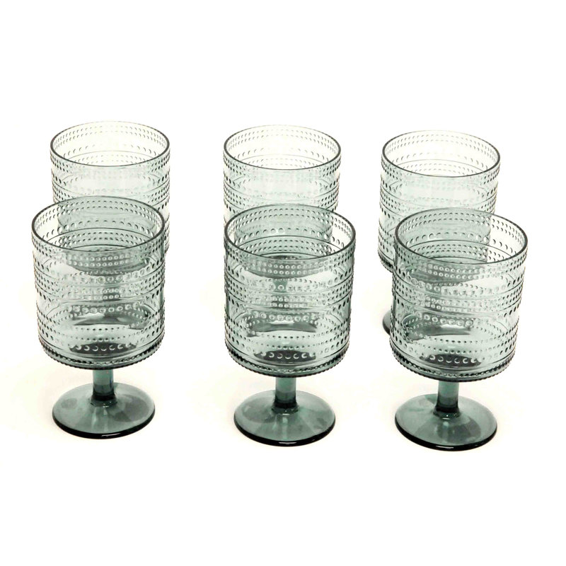 Niota 420.5 ml Acrylic Goblet Set, Green