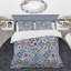 Multicolore carré patchwork - ensemble de housse de couette abstrait - microfibre de polyester-1266676112