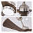 42" Modern Solid Wood Ceiling Fan with Light, Brushed Nickel DC Motor Indoor Ceiling Fan with Remote Control-429775470-429775464