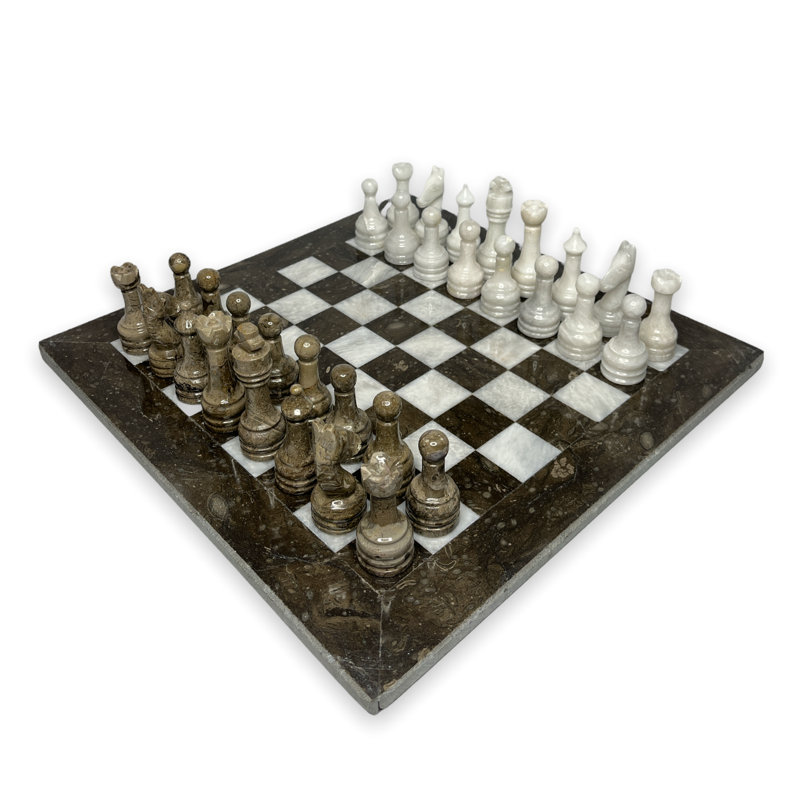 Large Marble Chess Set by Marble Cultures