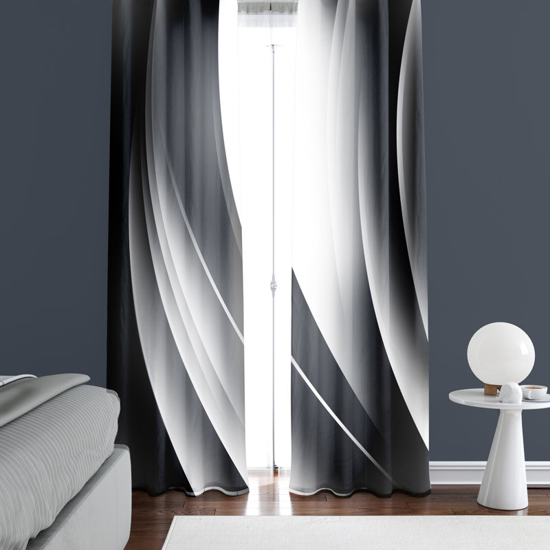 Semi Sheer Curtain Panel Pair, 56" W x 78" L