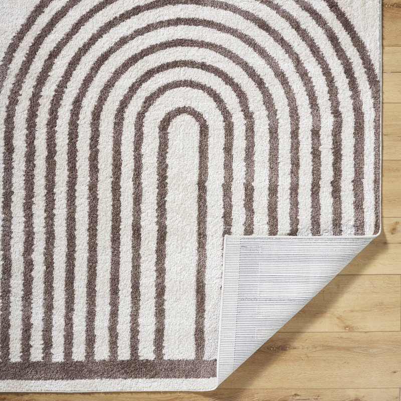 Fossay Modern Washable High-Pile Rug, Rectangle 140 x 200cm