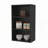 Black Wall Cabinet with Open Storage-150221169