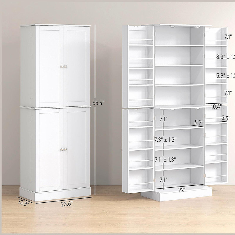 Armoire de cuisine sur pied avec armoire et armoire de rangement moderne avec portes et tablettes