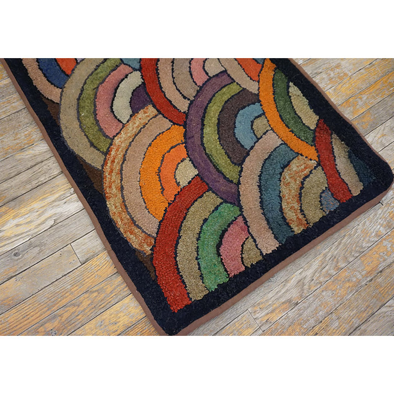 Tapis crocheté américain Happy Happy