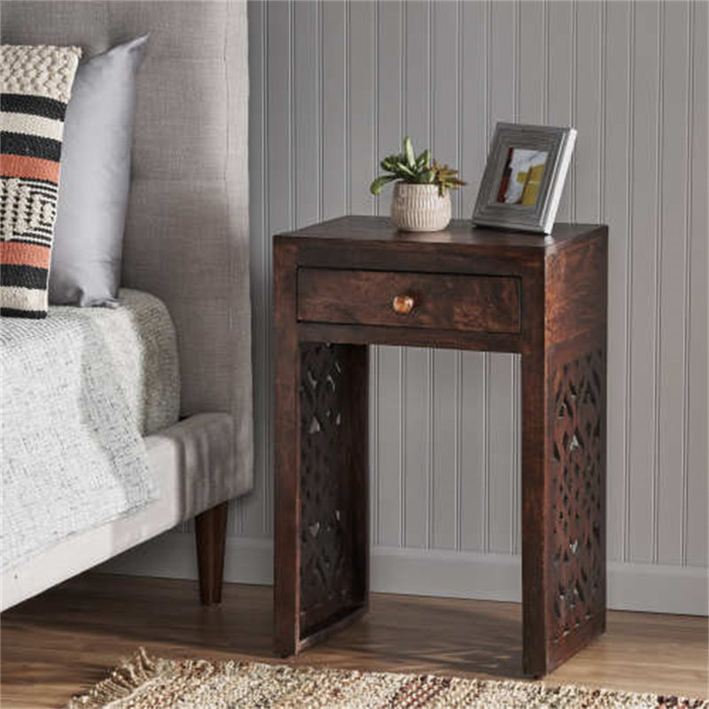 Wooden Storage CNC Design Console Table Drawers