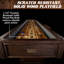 Table de jeu de palets Barrington Webster 12 pi, bois massif, armoires de rangement