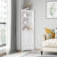 Armoire de rangement sur pied pour salle de bain l 23,6 po x P 12,4 po x H 63,77 po Jola-1342641102