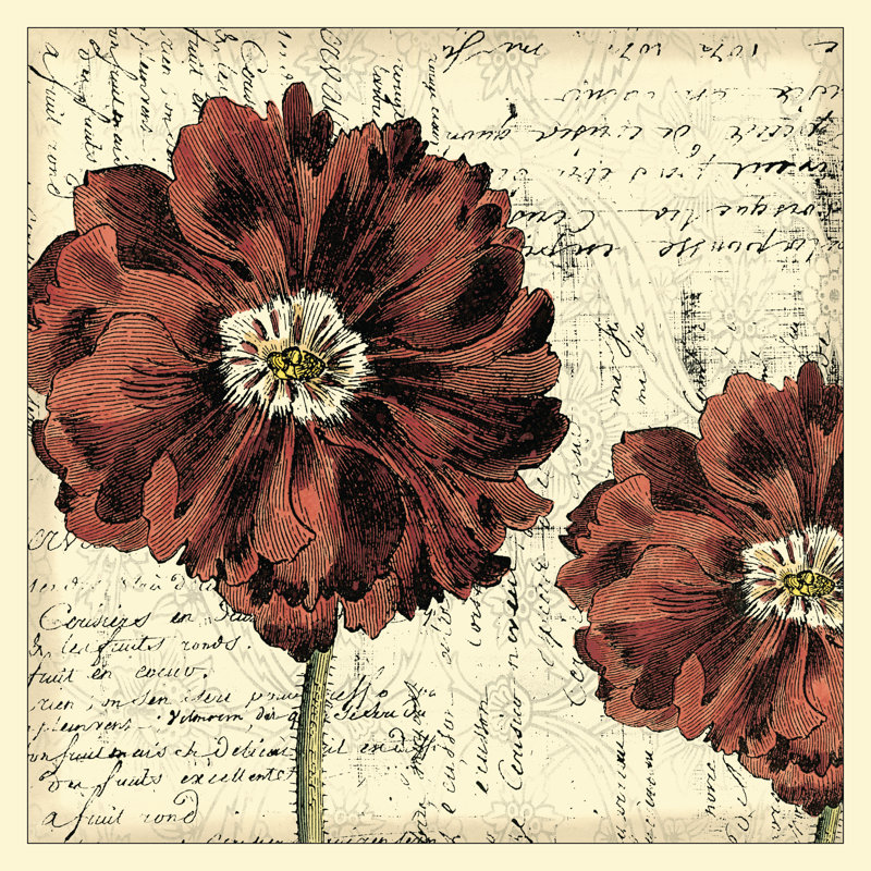 Vintage Composition II - Wrapped Canvas Print, 30cm H x 30cm W x 3.8cm D