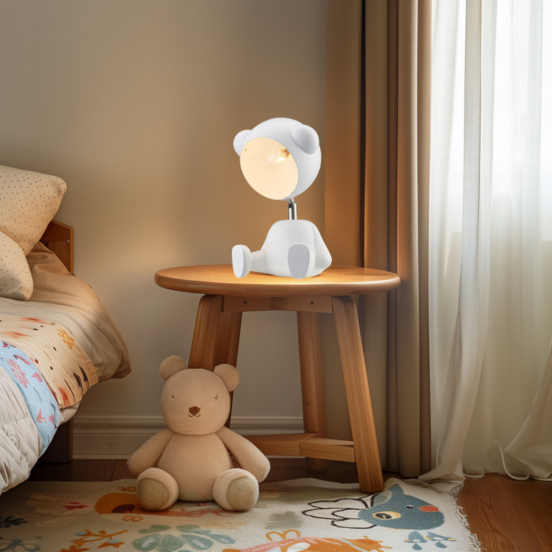 Lampe ours à 1 lumière Lidiea, Blanc