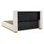 Lit à rayures moderne, minimaliste et élégant en tissu, beige, grand-129059819