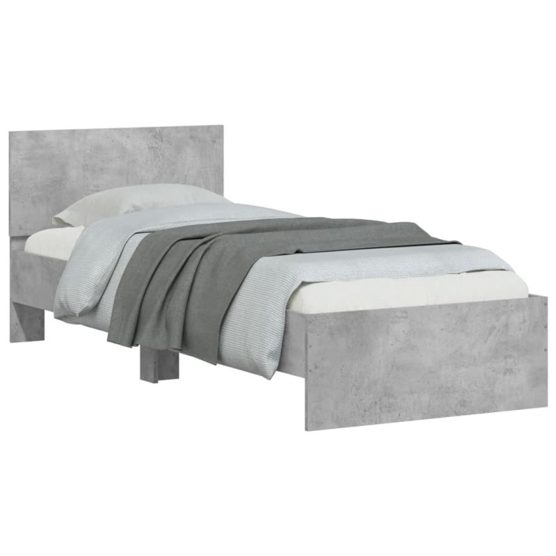 Bed, Concrete Grey, Small Single (2'6)