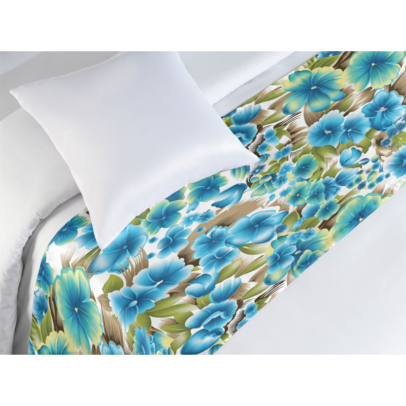 Foulard de lit Ambesonne Dreamy Flowers
