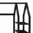 Metal House Bed With Detachable Shelves-1125106454