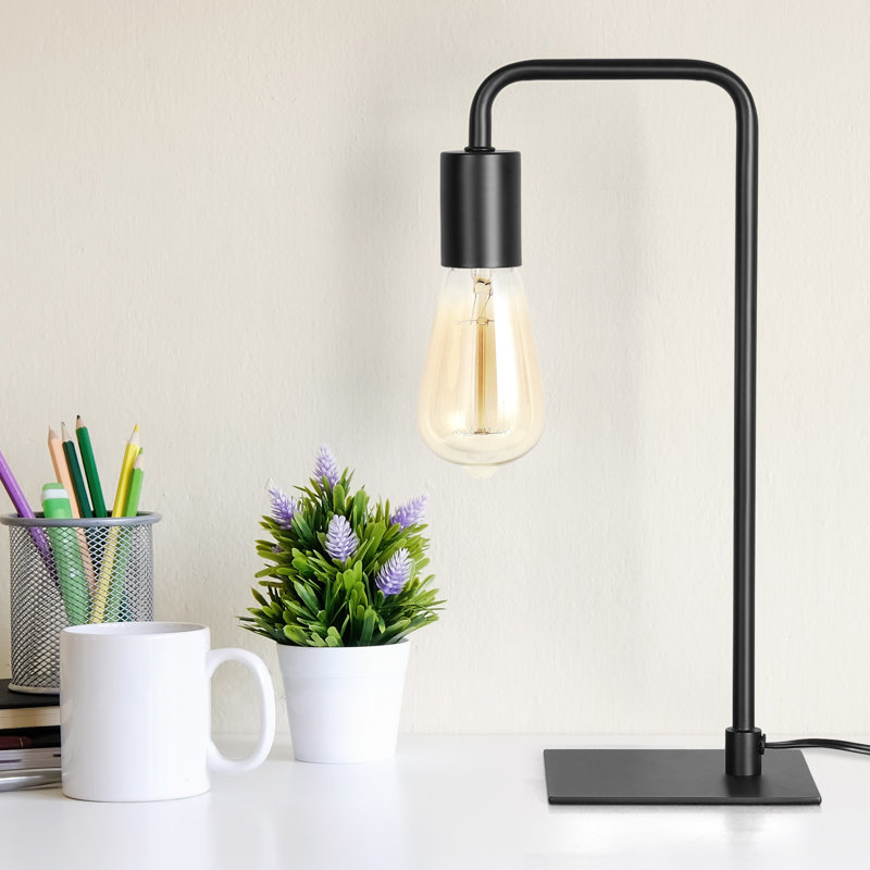 Metal Desk Lamp, Black 