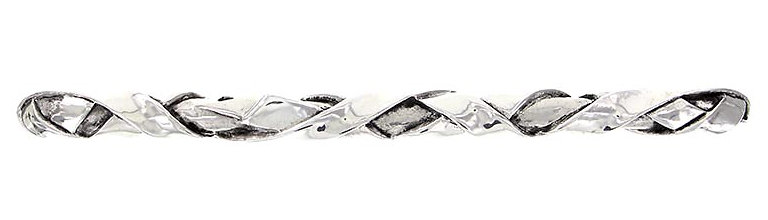 Cilento Appliance Pull, Black, Polished Nickel