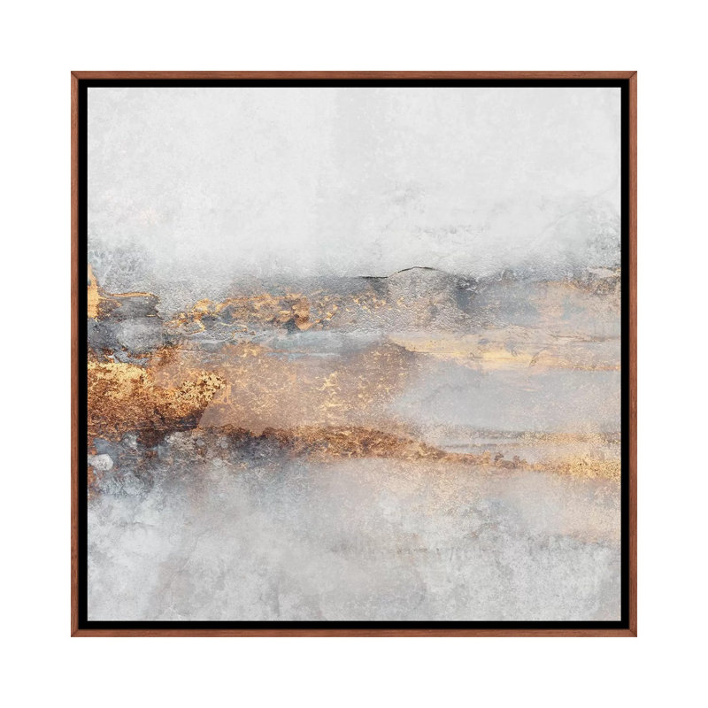 Brouillard-carré par Elisabeth Fredriksson-reproduction d’art, Pas de tapis, H 18 po x l 18 po x P 1,5 po