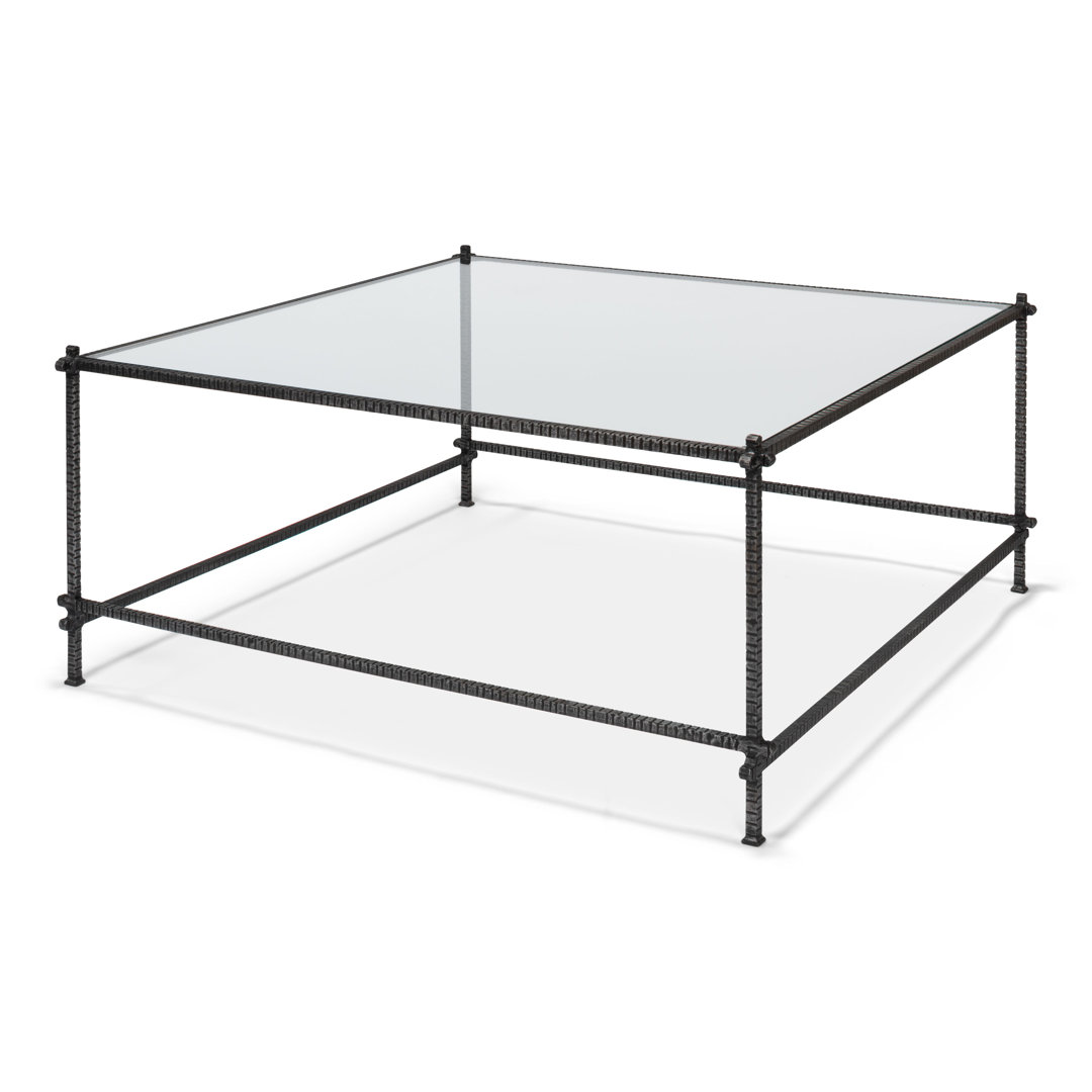 Daren Glass Top Coffee Table Hokku Designs