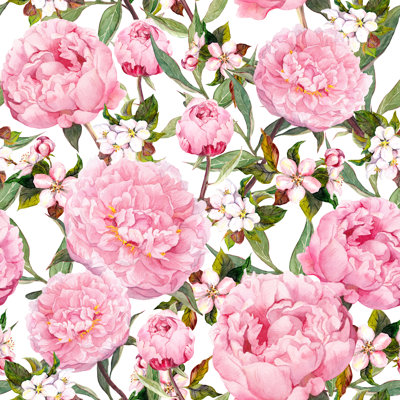 «Bowenville Peony Flowers», impression sur toile tendue