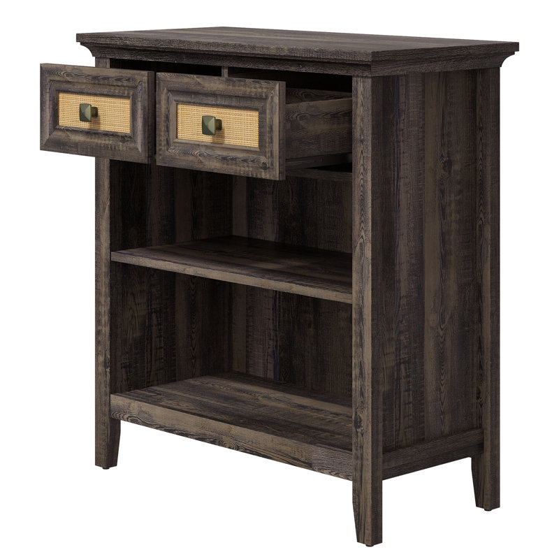 Armoire de rangement 28 po à 2 tiroirs, ensemble de 2, Gris
