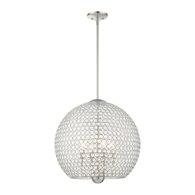 Lustre tambour 4 lumières Ludie