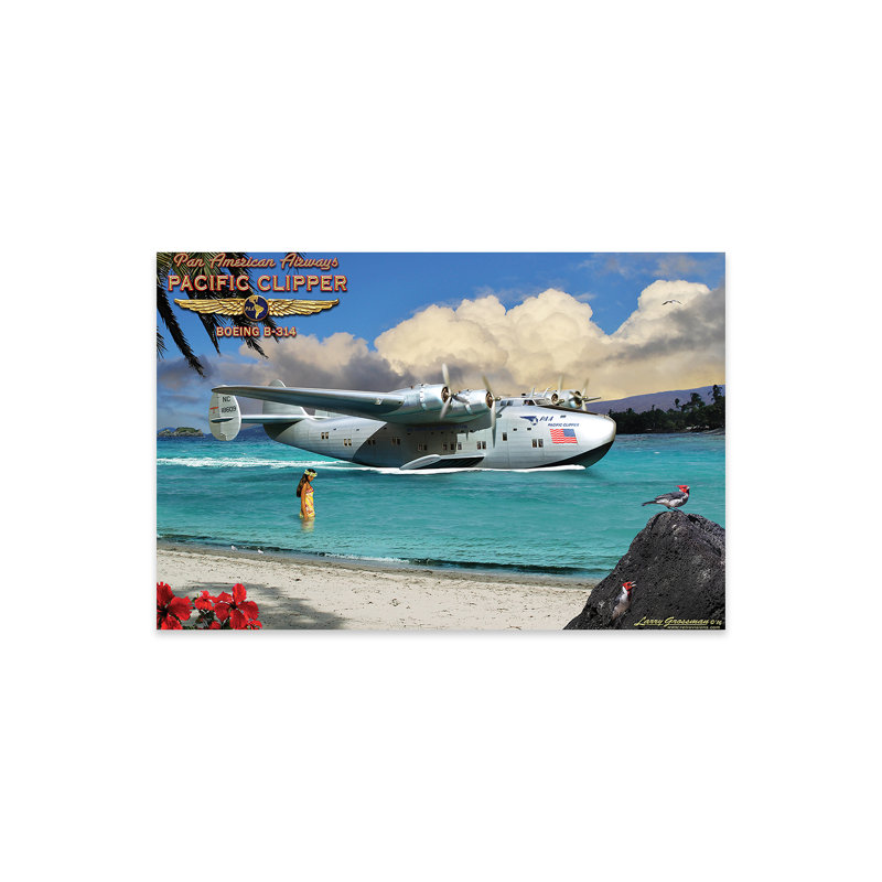 Pan Am Clipper Print On Acrylic Glass