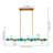 12 - Light Dimmable Bubble Glass Sputnik Modern Linear Chandelier-1925377268-1925377227