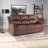 81.9'' Wide Modern Comfortable Microfiber Manual Recliner Sofa with Super Soft Backrest (Set of 2)-1315878002