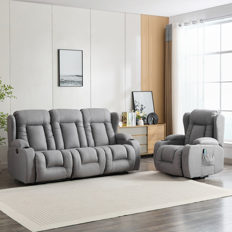 Andreaz Living Room Set, Power - Push Button