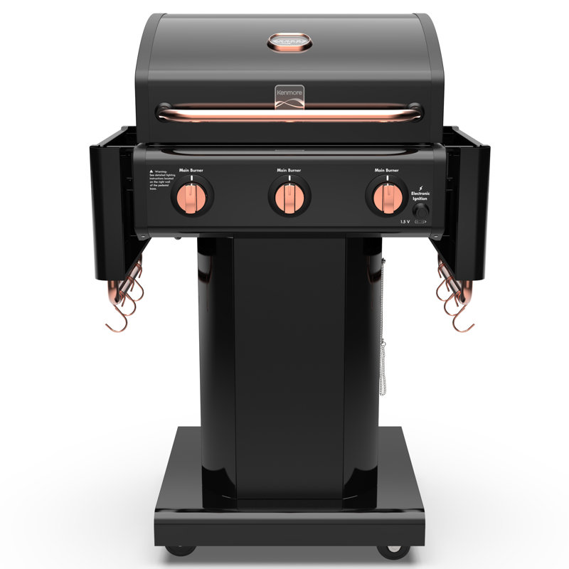 Kenmore 3-Burner Propane Gas Grill - Thumbnail 2