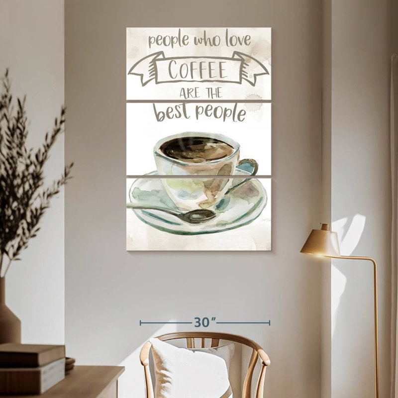 Yarlin People Who Love Coffee, 65'' H x 42'' W