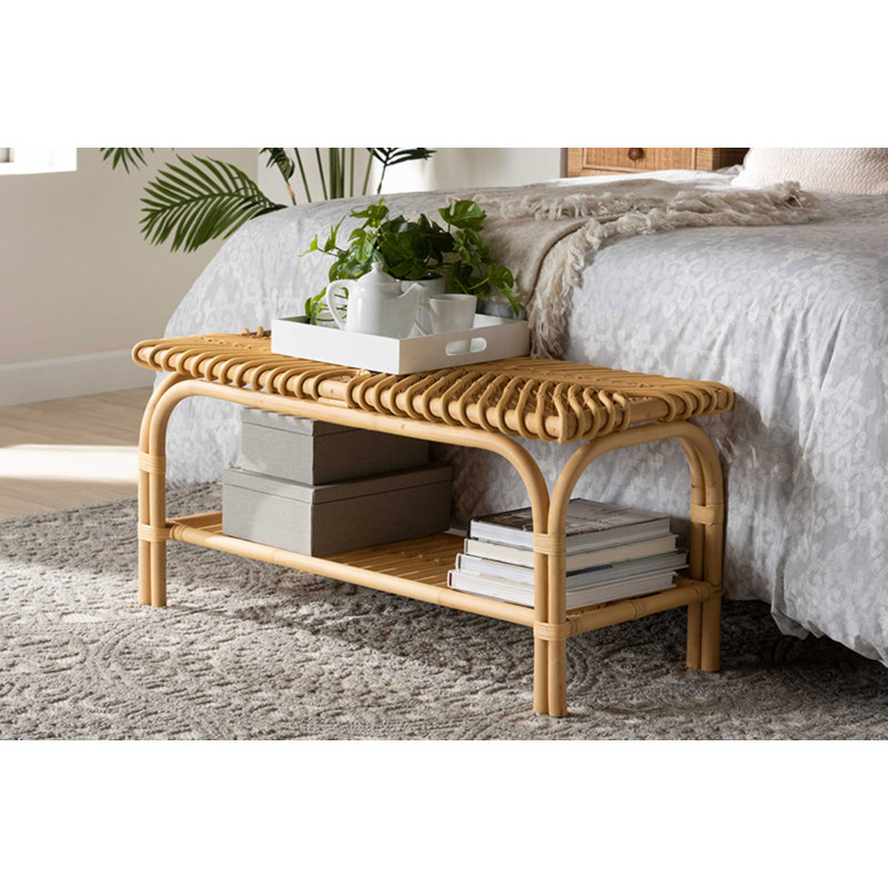 Bernarda Samella Rattan Bench