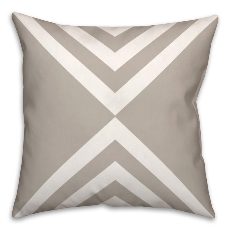  Touches Triangles Square Pillow Cover & Insert