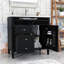 Ensemble de meuble-lavabo avec lavabo supérieur, tiroirs de rangement et tablette-413454109