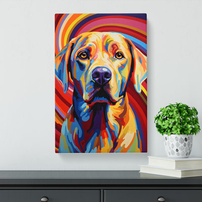 Labrador Retriever Op No.4 - Wrapped Canvas