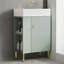 Armoire de rangement de salle de bain 21,6 "avec plateau en céramique-103266601