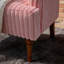 Fauteuil d'appoint rembourré en velours côtelé moderne avec pieds en bois massif-175921942