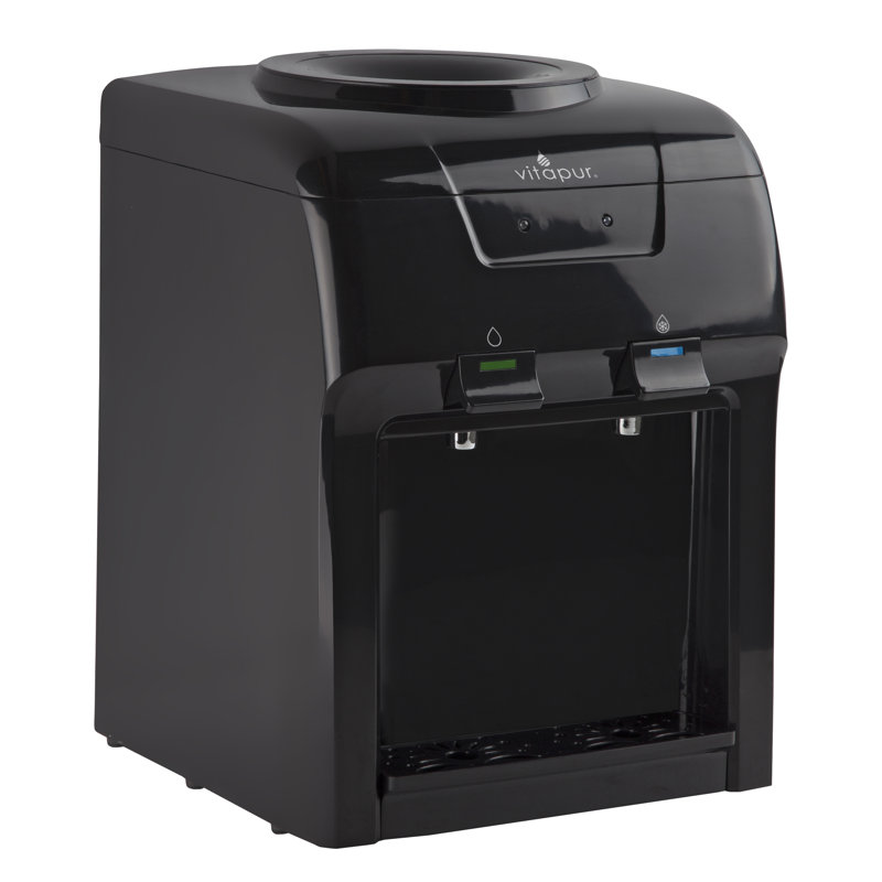 Vitapur Black Countertop Room and Cold Water Dispenser