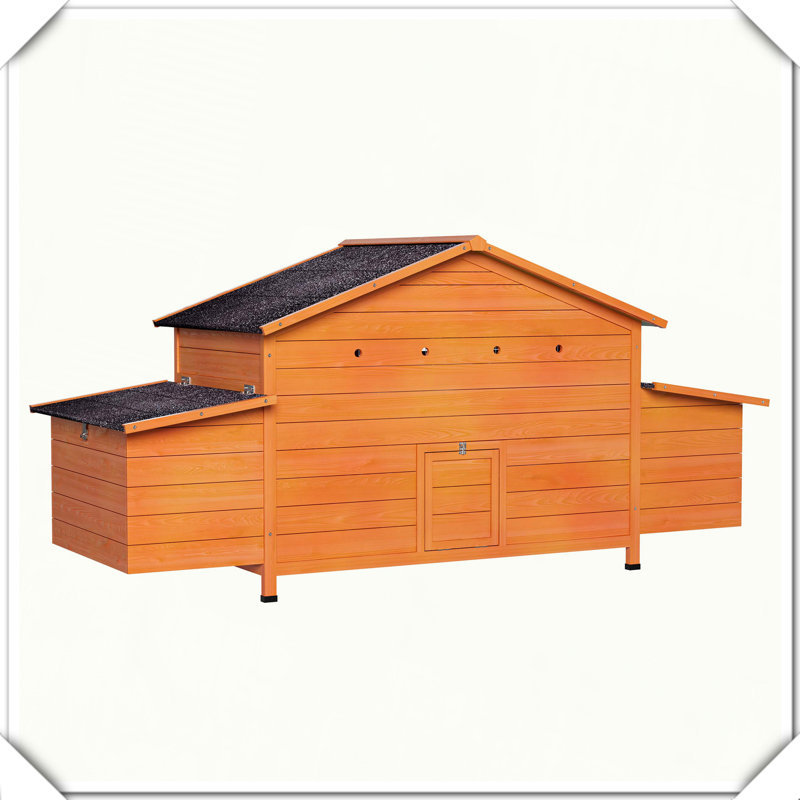 Grand nichoir en bois pour poulailler, Rouge brique