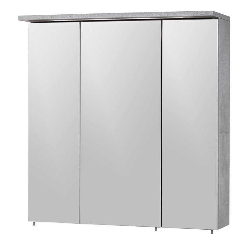 Profil Mirror Cabinet, Stone Grey