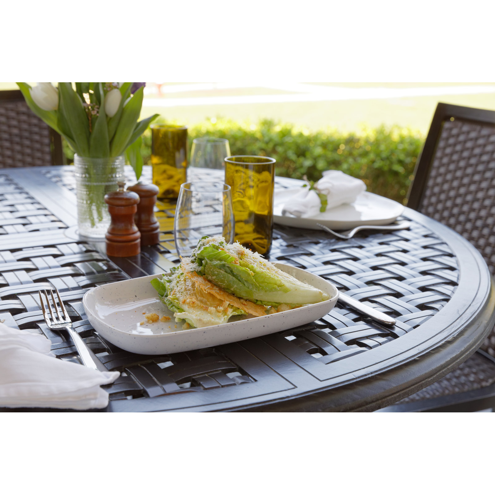 Camp Melamine Platter, White