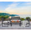 Ensemble de meubles de patio 4 pièces avec balcon et véranda-256194904