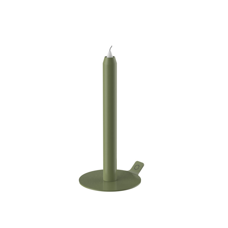 LuneDot; Modular Magnetic Taper Candle Holder Creates Endless Lighting Illustration Modern Design; GOLD, Green