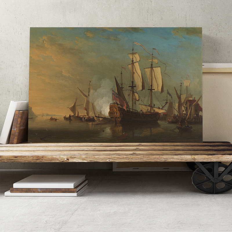 Samuel Scott - Wrapped Canvas Painting, 70cm H x 100cm W